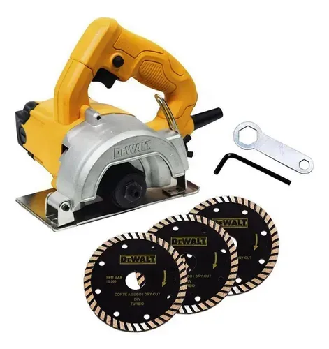 SERRA MARMORE DEWALT 1400W C/3DISCOS 125MM 220V