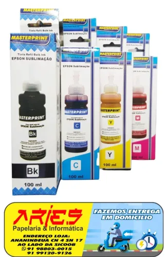 TINTA EPSON SUBLIMAÇÃO SUBLIMATICA UNIVERSAL MASTERPRINT 100 ML