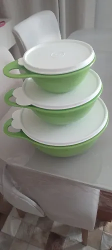 Conjunto Tupperware Criativa 3 litros + 1.4 litros e 600 ml 