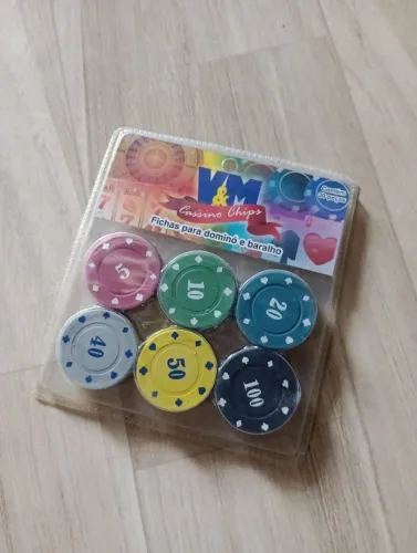 Fichas de poker Cassino Chips - 30 peças