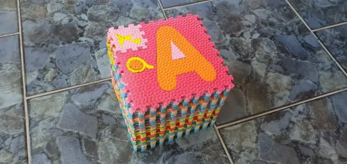 Tapete Tatame EVA infantil Alfabeto 20 x 20 x 0,5 cm 24 peças