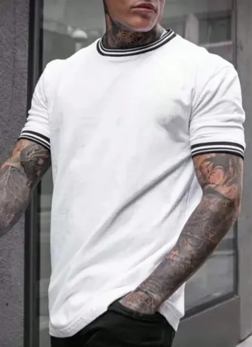 Camisa Detalhe Gola e Punho Branca Premium 