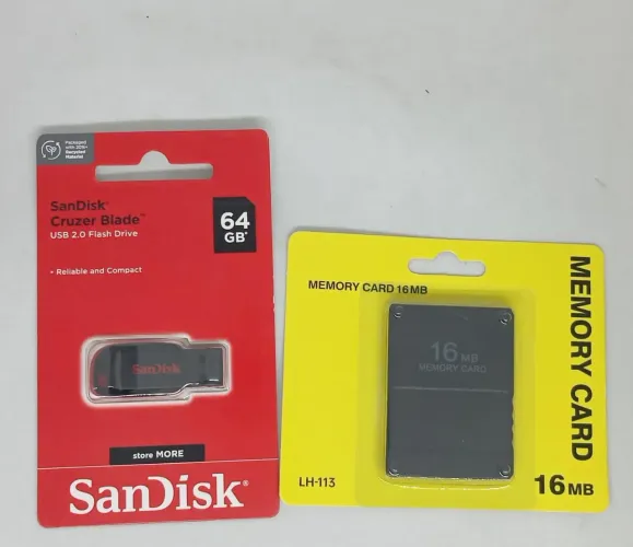Pendrive 64 + Memory card 16 mb Kit upgrade Ps2