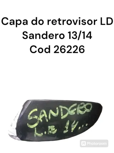 Capa Do Retrovisor Lado Direito Sandero 13/14 Cod 26226