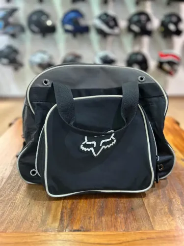 Bolsa Fox Para Transporte De Capacete Com Forro Interno Preto
