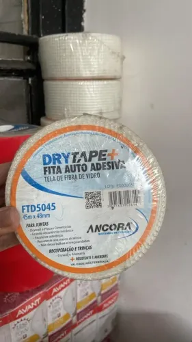 Fita Auto Adesiva DryTape+ - Fibra de Vidro - Âncora Nova, lacrada, tamanho 45m x 48mm.