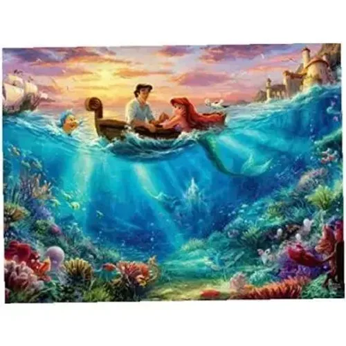Quebea cabeça, Thomas kinkade ariel: Coleção de Arte Disney