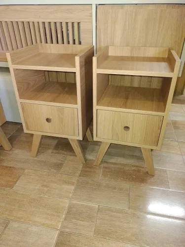 Criado mudo Criado-Mudo MDF 100% - Moderno c/ Gaveta (Alta Qualidade)