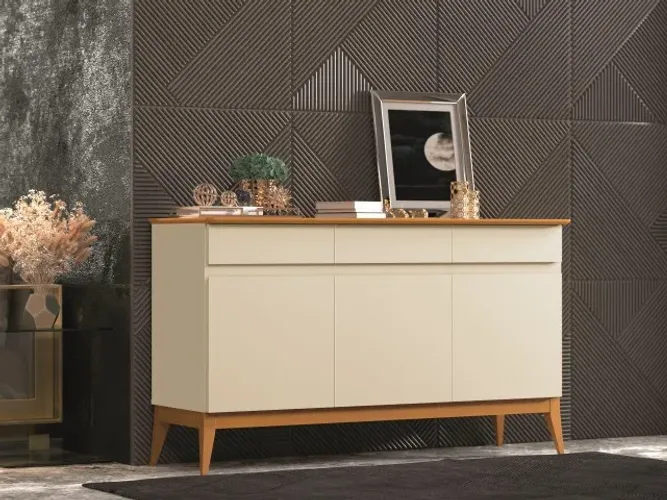 Buffet Balcão 1.40m 3 Portas Retrô ! Frete e Montagem Grátis.