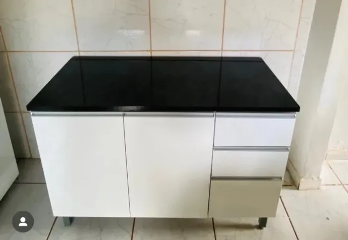 Balcão de Cozinha Novo Branco
