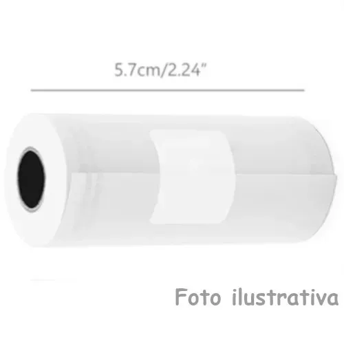 Rolo de papel termossensível bobina impressora térmica 58mm e maquineta cartão