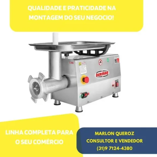 Moedor de Carne Boca 22 Bermar Profissional Novo