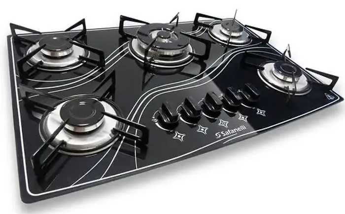 Fogão Cooktop Tripla Chama 5 Bocas