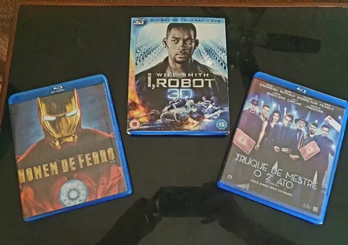 Lote de Filmes em Bluray Originais com 3 filmes BD E 3D BLURAY