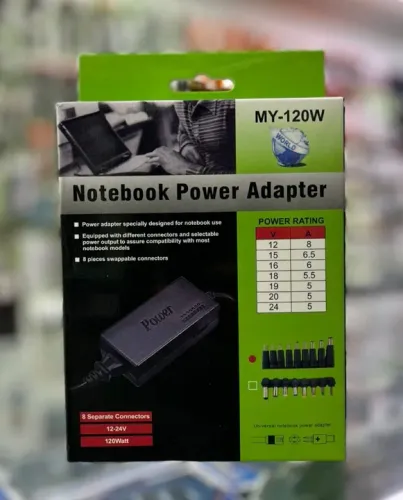 Carregador Adaptador de Notebook Universal MY-120W - 120W