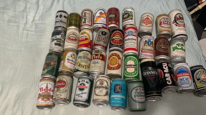 Latas vintage - refrigerantes e cervejas 