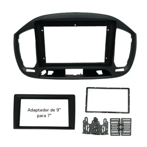 Moldura painel Fiamon Fiat uno way 7" e 9" polegadas pra multimidia 2015 a 2021