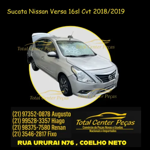 Capo Nissan Versa 2018 Prata cvt 16sl