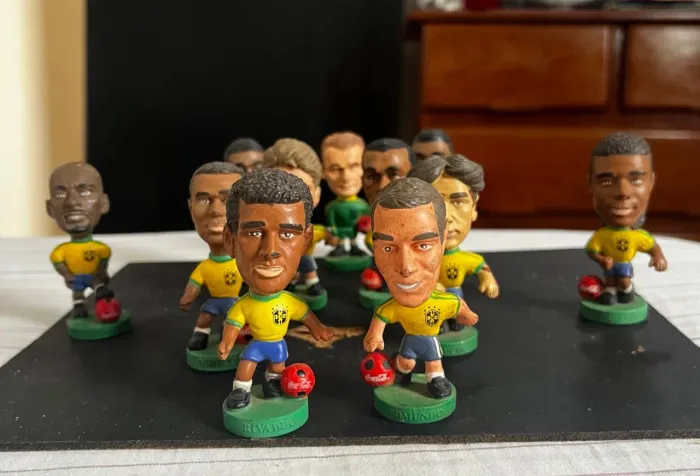 Miniaturas de jogadores de futebol - Coleção Coca-Cola