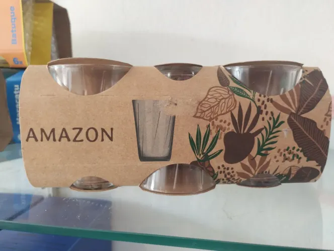 Conjunto de copos de vidro Amazon 6 Unidades 