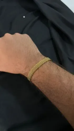 *pulseira masculina de aço inoxidável*