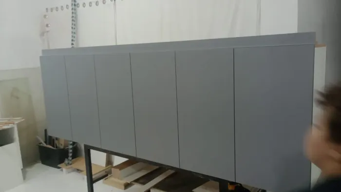 Armário aéreo 2,00 cinza supremo 100% MDF