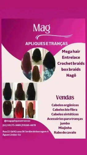 Apliques e Tranças - Mega Hair, Crochet, Box Braids e mais!