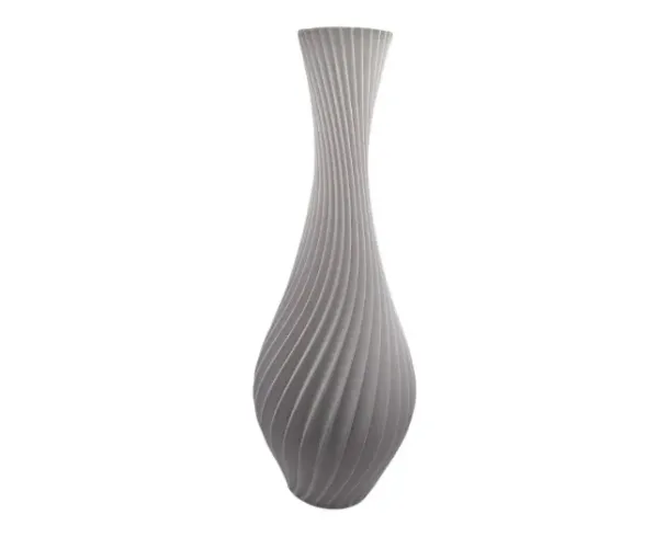 Vaso Decorativo Espiral - Branco 22 cm