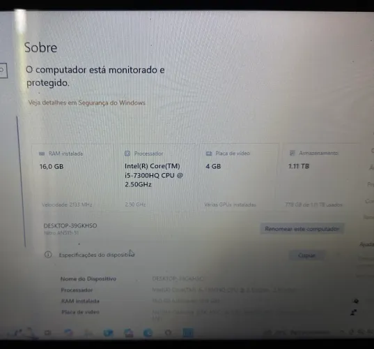 Vendo ou troco notebook Acer nitro 5