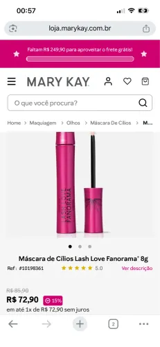 Máscara de Cílios Mary Kay Lash Love Fanorama 8g