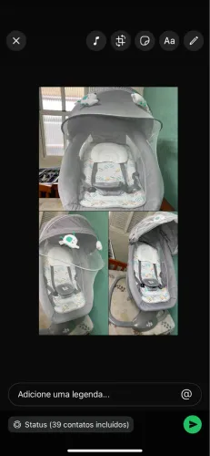 Vende se balanço elétrico para bebê