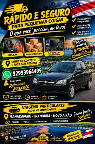 *? ENCOMENDAS EM MANAUS E PARA MANACAPURU - RÁPIDO E SEGURO*<br>