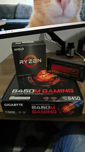 Kit gamer, placa mãe B450, Ryzen 5500 e 16gb ram