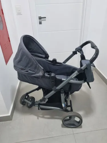 Carrinho Infanti Travel System sky + bebê conforto + Moisés 
