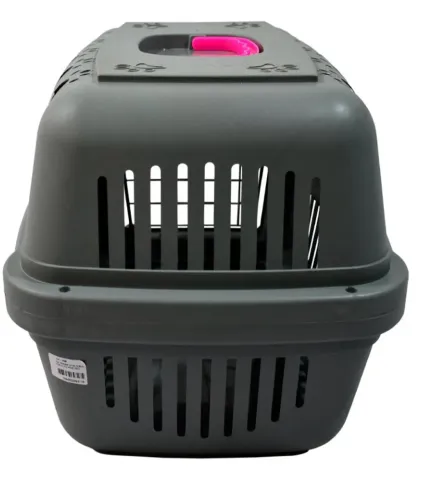 Caixa de Transporte com alça Rosa para Cães e Gatos ( pet )