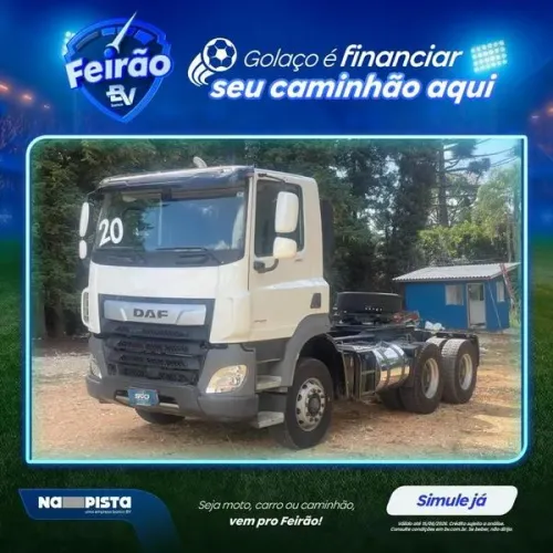 DAF CF 480 6X4 ANO 2020 OFF-ROAD - COM 199 MIL KM - COM CUBO REDUTOR