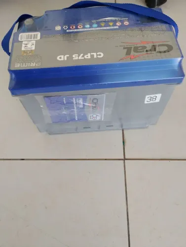 Bateria 75 amperes LACRADA, com garantia de 24 meses 