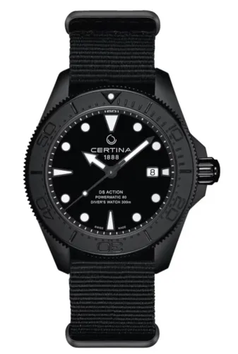 Certina DS Action Diver All Black Automático 43mm C032.607.38.051.00