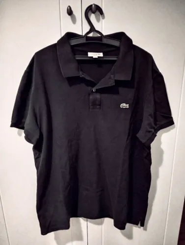 Camisa Polo Lacoste Original Preta - Tamanho XL (Slim Fit)