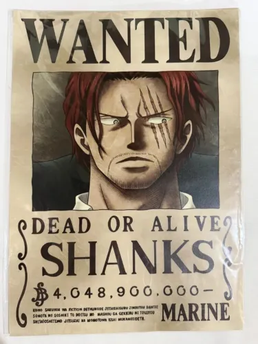Cartaz Shanks One Piece Raro - Edição Limitada Original