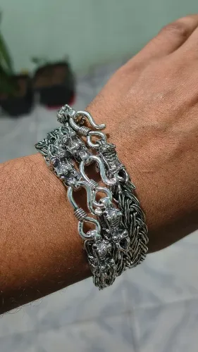 Pulseira Prata 925 31g maciça 21cm