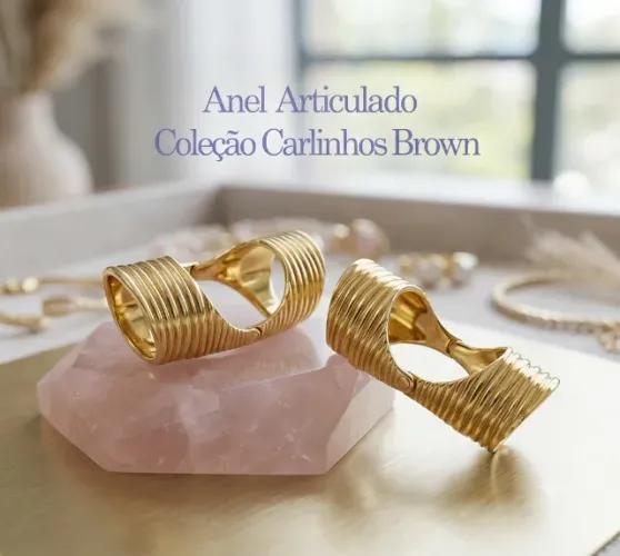 Anel de ouro Articulado Coleção Carlinhos Brown