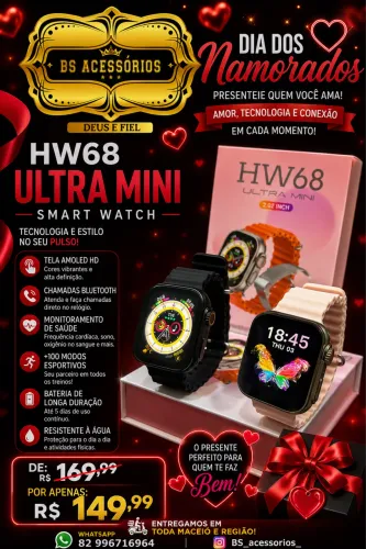 SMARTWATCH HW68 ULTRA MINI 