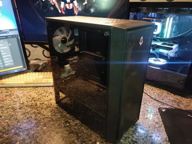 Gabinete Gamer Mancer Relic com 4 Fans - Vidro Lateral - Preto