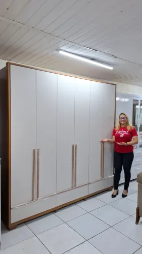 Roupeiro Casal 6pots e 3gvs 100%MDF