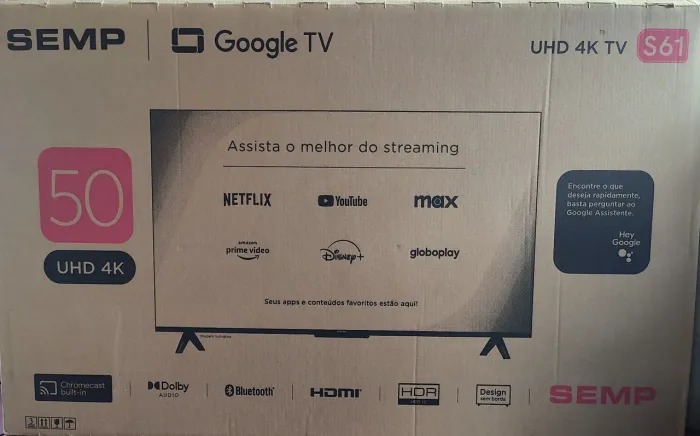 Smart TV SEMP 50? 4K UHD - Imagem Incrível e Tela Gigante!