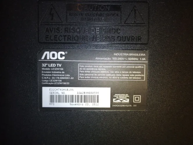 Tv 32" AOC led (não smart)