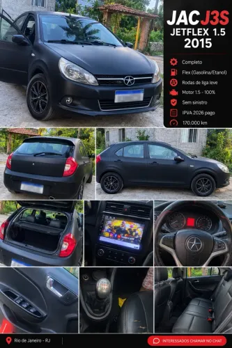 JAC J3 S 1.5 Jet Flex 16V VVT 5P 2015