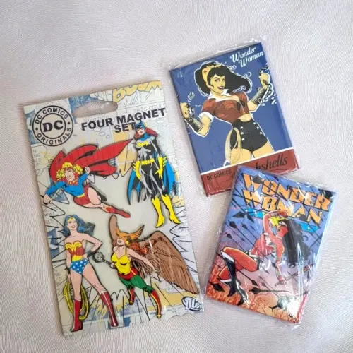 Kit De Novos Ímãs Wonder Woman Mulher Maravilha Supergirl