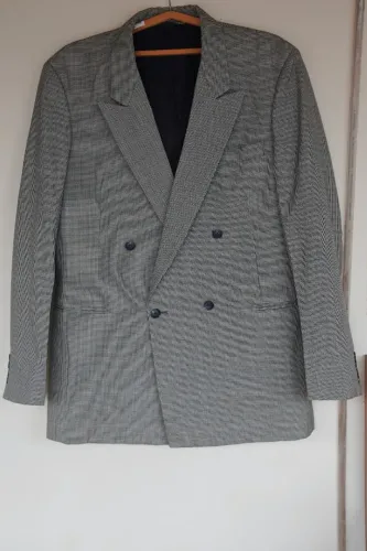 blazer novo coreano vintage lã pura